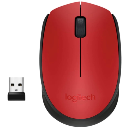 Logitech M171 Red-K USB 1000 DPI Rouge 2 boutons 2.4GHz 70 g Souris