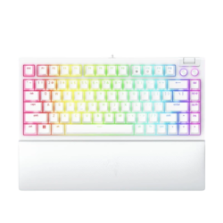 Razer BlackWidow V4 75% USB Blanc QWERTY en Anglais RGB Clavier mécanique gaming