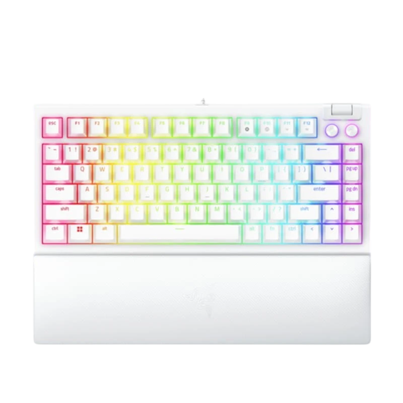 Razer BlackWidow V4 75% USB Blanc QWERTY en Anglais RGB Clavier mécanique gaming