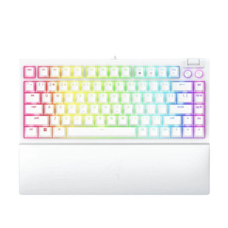 Razer BlackWidow V4 75% USB Blanc QWERTY en Anglais RGB Clavier mécanique gaming