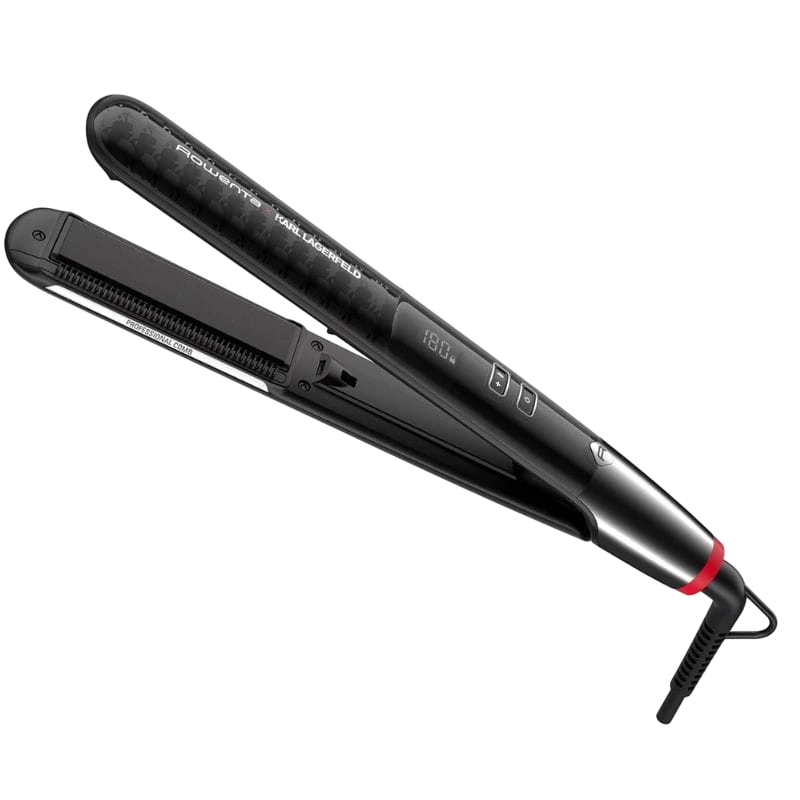 Rowenta X Karl Lagerfeld SF466LF0 Noir 210°C ionique 8 températures Lisseur