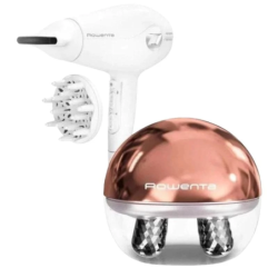 Rowenta CV6602ES Blanc 2400W Sèche-cheveux + masseur facial