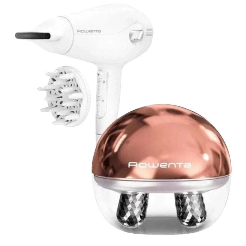 Rowenta CV6602ES Blanc 2400W Sèche-cheveux + masseur facial