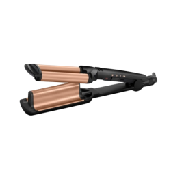 BaByliss Deep Waves Noir/Orange 200°C céramique 3 températures Fer à boucler