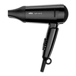 Braun Satin Hair 3 HD350 Noir 1600W ionique 2 températures Sèche-cheveux