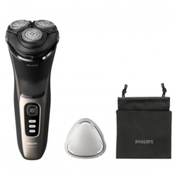 Philips Shaver 3000 Series S3242/12 Noir/Or sec et humide 60 min Rasoir électrique