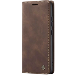 Étui livre Magnetic Wallet Xiaomi Redmi Note 13 Pro+ 5G Marron Foncé