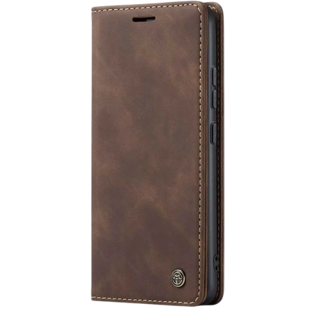 Étui livre Magnetic Wallet Xiaomi Redmi Note 13 Pro+ 5G Marron Foncé
