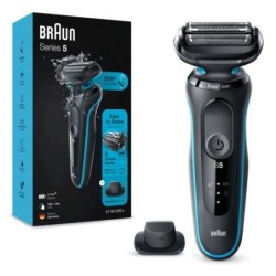 Braun Series 5 51-M1200s Multifonction Wet/Dry Noir/Bleu sec et humide Rasoir électrique