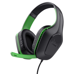 Trust GXT 415X Zirox Noir/Vert Arceau avec micro Casque gaming