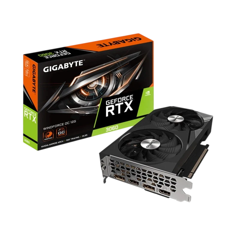 Gigabyte GeForce RTX 3060 12 GB GDDR6 Black