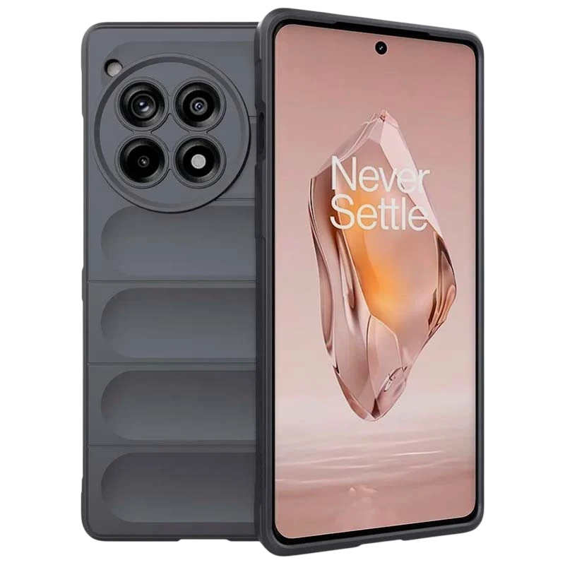 Coque en silicone Wave Oneplus 12R Gris Foncé