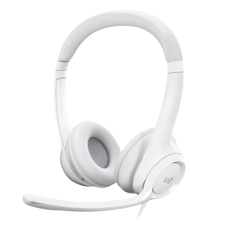 Logitech H390 Blanc Arceau avec micro Casque