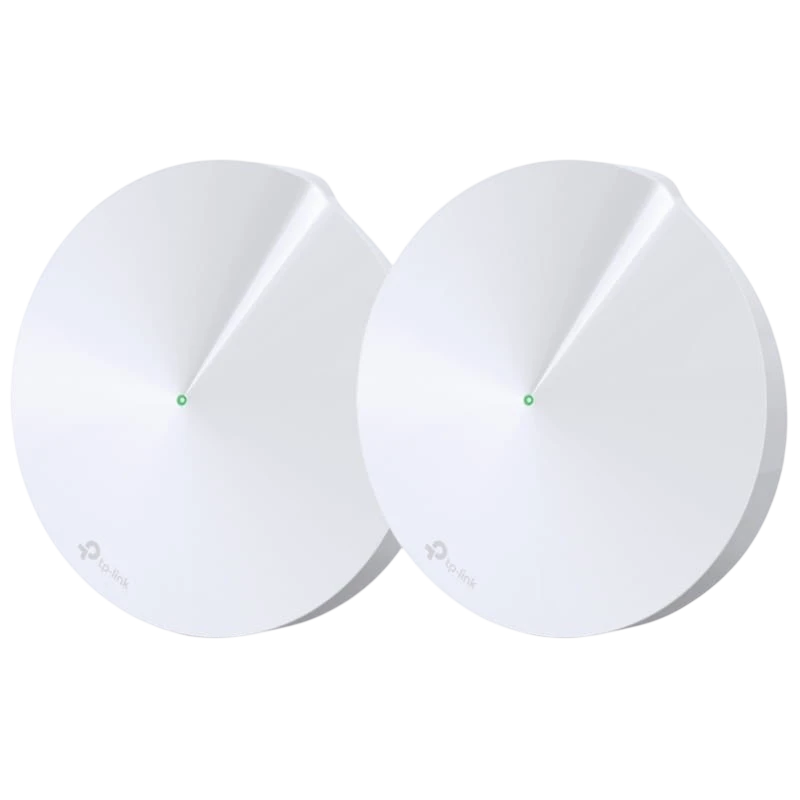 TP-Link Deco M5 Système WiFi AC1300 (2 Pack) Blanc Double bande 2 ports 4 antennes Routeur mesh