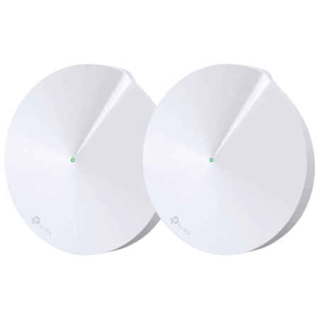TP-Link Deco M5 Système WiFi AC1300 (2 Pack) Blanc Double bande 2 ports 4 antennes Routeur mesh