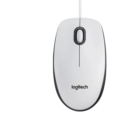 Logitech M100 USB 1000 DPI Blanc 3 boutons 90 g Souris