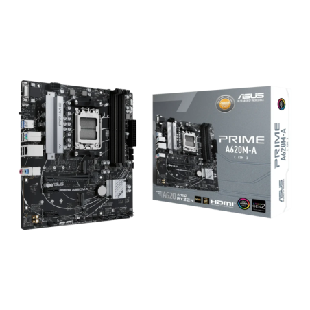 ASUS PRIME A620M-A-CSM A620 AM5 DDR5 mATX 2 emplacements M.2 Carte mère