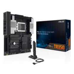 ASUS Pro WS TRX50-SAGE WiFi TRX50 sTR5 DDR5 ECC R-DIMM 2,5G Ethernet 3 emplacements M.2 Carte mère