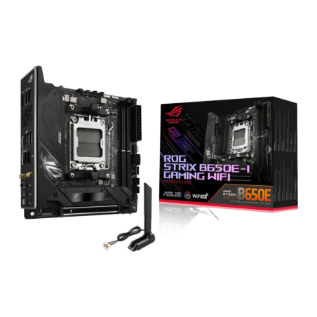 ASUS ROG STRIX B650E-I GAMING WiFi AMD B650 AM5 DDR5 Mini ITX 2,5G Ethernet 2 emplacements M.2 Carte mère