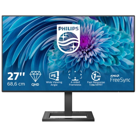 Philips E Line 275E2FAE/00 Noir 27 pouces 2K IPS 4ms FreeSync Écran