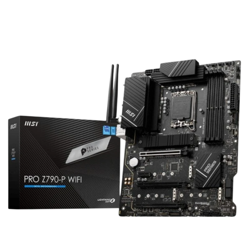 MSI PRO Z790-P WiFi Intel LGA 1700 128GB ATX Noir 2,5G Ethernet 4 emplacements M.2 Carte mère