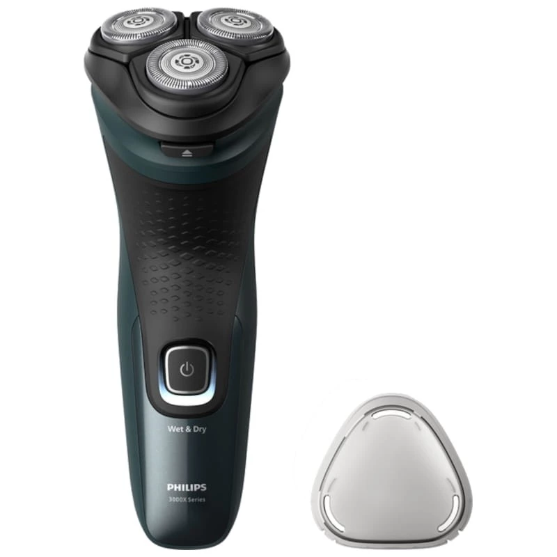 Philips Shaver 3000X Series X3052/00 Noir/Vert sans fil sec et humide 45 min Rasoir