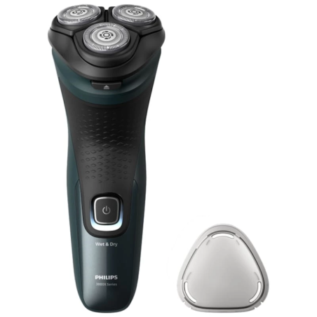 Philips Shaver 3000X Series X3052/00 Noir/Vert sans fil sec et humide 45 min Rasoir