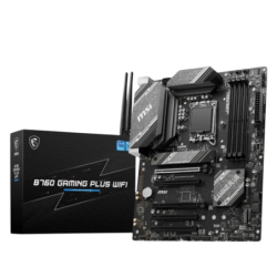 MSI B760 GAMING PLUS WiFi Intel LGA 1700 192GB ATX Noir 2,5G Ethernet 2 emplacements M.2 Carte mère