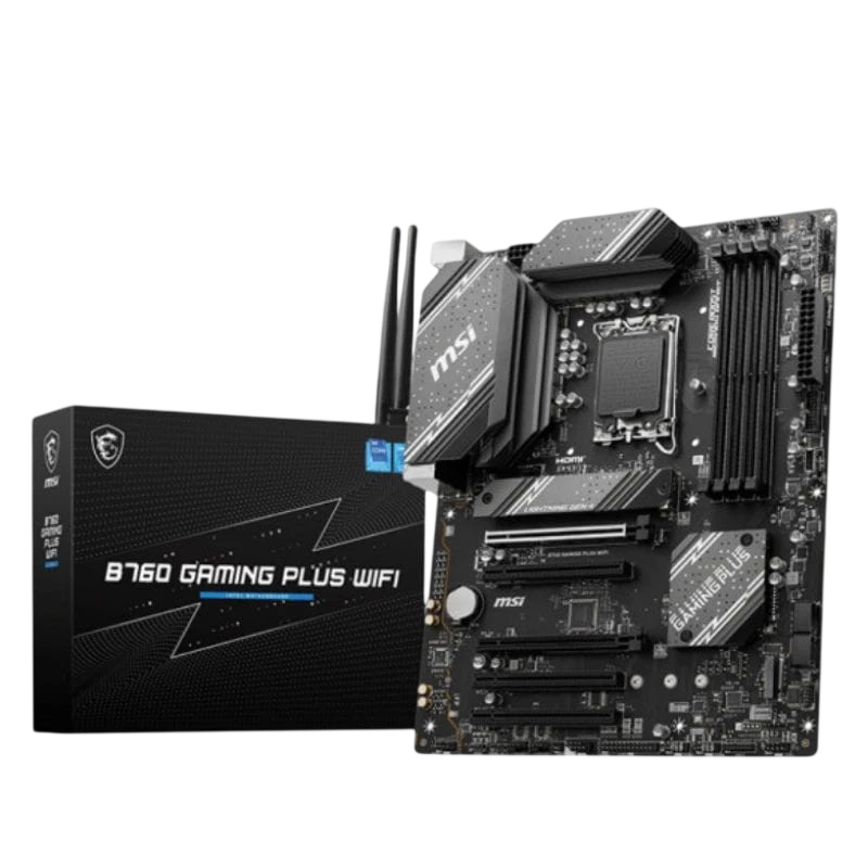 MSI B760 GAMING PLUS WiFi Intel LGA 1700 192GB ATX Noir 2,5G Ethernet 2 emplacements M.2 Carte mère