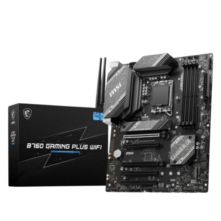 MSI B760 GAMING PLUS WiFi Intel LGA 1700 192GB ATX Noir 2,5G Ethernet 2 emplacements M.2 Carte mère