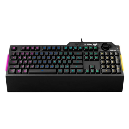 ASUS TUF K1 RGB EN/ES USB Noir à membrane espagnol Clavier gaming