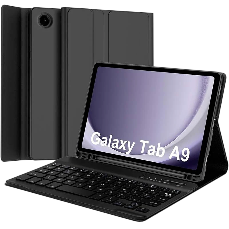 Coque avec Clavier Samsung Galaxy Tab A9 (Anglais)