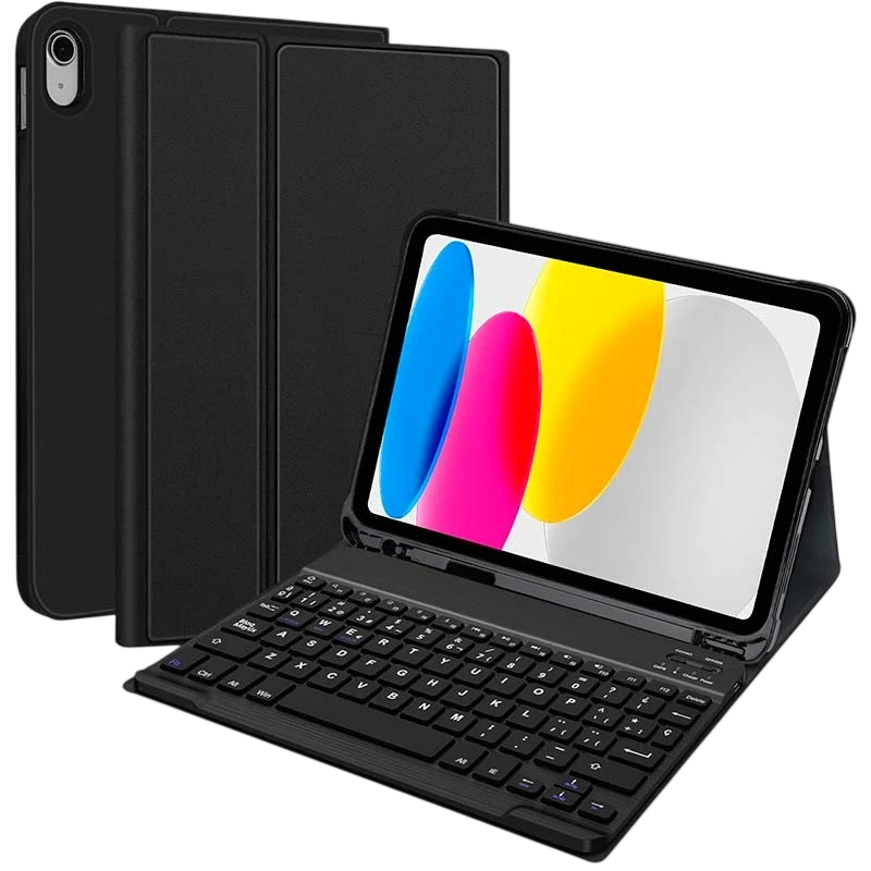Étui avec Clavier Apple iPad Pro 11 (2018), iPad Air 6/5/4 Generación (2024,2022,2020), iPad 10.9 (2022)