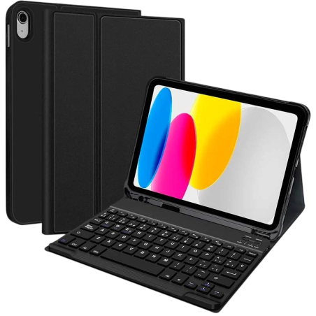 Étui avec Clavier Apple iPad Pro 11 (2018), iPad Air 6/5/4 Generación (2024,2022,2020), iPad 10.9 (2022)