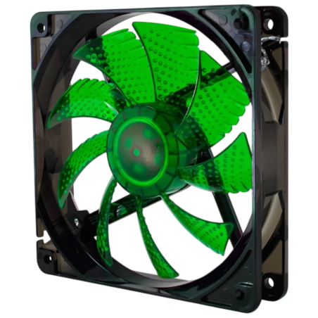 Boîtier NOX CoolFan 12cm LED Vert 19dB Ventilateur