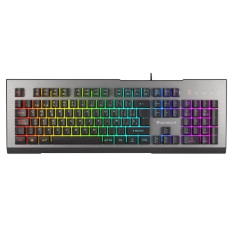 Genesis Rhod 500 RGB 8 ms Noir/Argent Clavier