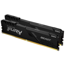 Kingston Technology FURY Beast 32GB (2x16GB) 3200MHz CL16 Noir DDR4 Mémoire RAM