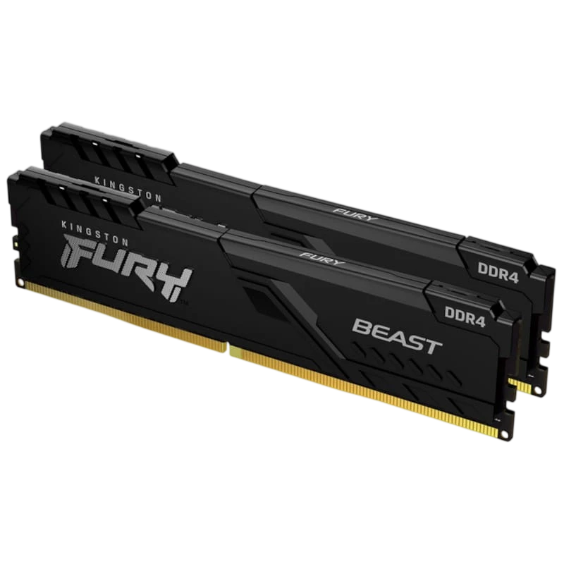 Kingston Technology FURY Beast 32GB (2x16GB) 3200MHz CL16 Noir DDR4 Mémoire RAM