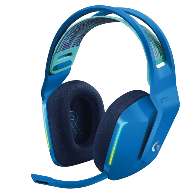 Logitech G G733 Bleu Bluetooth 5.0 29h Casque gaming sans fil