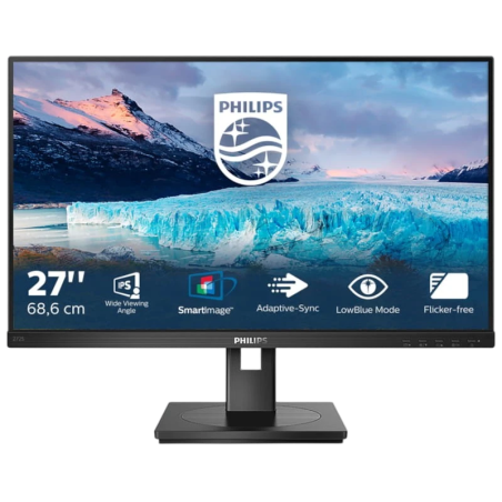 Philips S Line 272S1AE/00 Noir 27 pouces Full HD IPS 4ms Écran