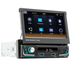SWM 9606C-S 7 Pouces Bluetooth/MirrorLink/Carplay/USB Noir 1 DIN Android Auto Autoradio