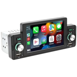 SWM 160C 5 pouces Bluetooth/Carplay/USB Noir 1 DIN Android Auto Autoradio