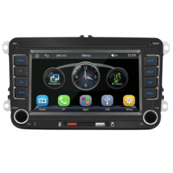 F9070C Bluetooth/Carplay/USB Noir 2 DIN 7 pouces Android Auto Autoradio