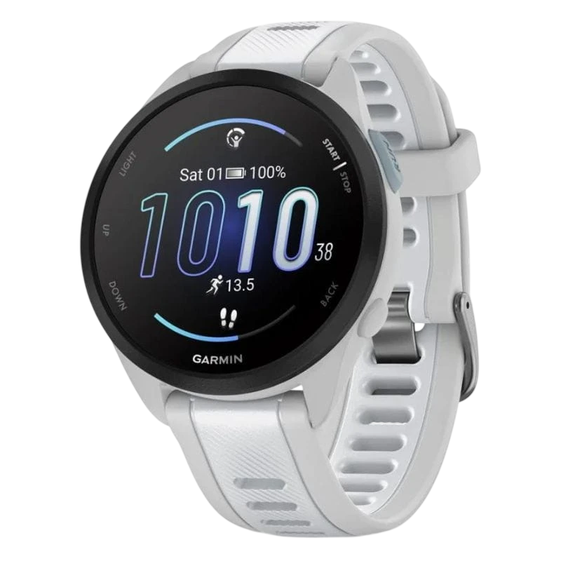 Garmin Forerunner 165 Blanc 1,2 pouces AMOLED GPS NFC 11 jours 5ATM Smartwatch