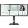 AOC CU34P3CV Noir 34 pouces 2K VA 100Hz 4ms incurvé UltraWide Écran