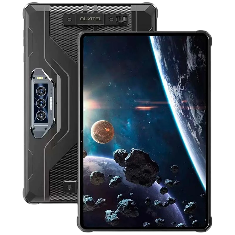 Oukitel RT8 4G 6GB/256GB Noir Rugged IP68/IP69K 11 pouces IPS 48MP 20000mAh Tablette