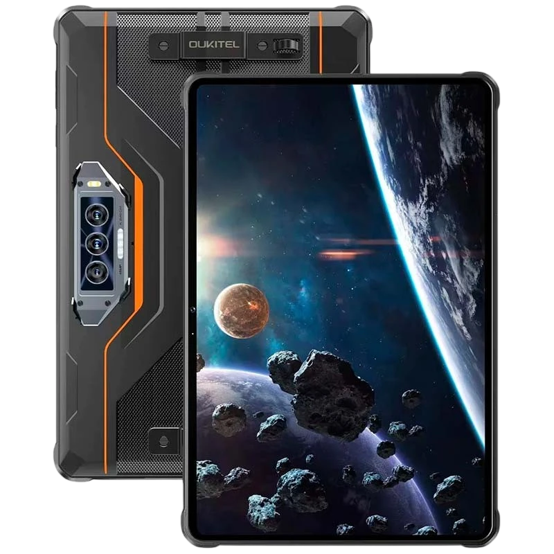 Oukitel RT8 4G 6GB/256GB Orange Rugged IP68/IP69K 11 pouces IPS 48MP 20000mAh Tablette