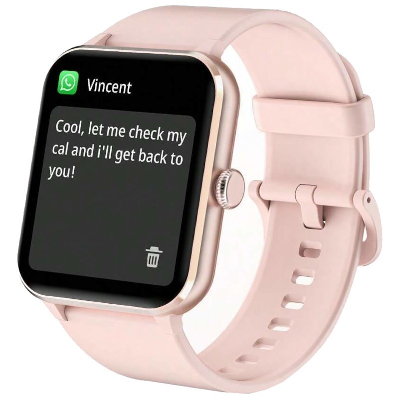 Blackview R50 Rose 1,85 pouces TFT 5 jours +100 sports IP68 Smartwatch