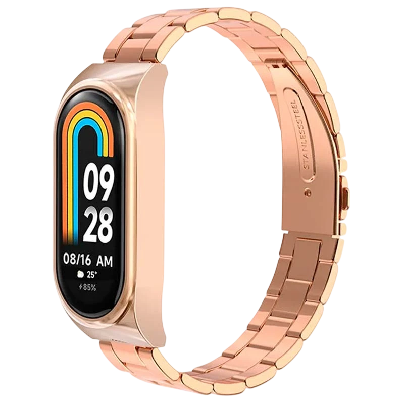 Bracelet Métal Maillons Xiaomi Mi Smart Band 9 / Mi Smart Band 8 Dorée