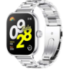 Bracelet Métal Maillons Xiaomi Smart Band 10 Pro / 9 Pro / 8 Pro et Redmi Watch 6 / 6 Active / 6 Lite / 5 / 4 Argentée
